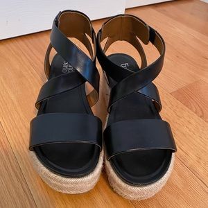 Black sandals. From marshals. Never been worn
